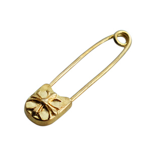 欧美复古十字架扣针刘嘉玲英文字母项链搭配别针纯铜胸针大衣领针