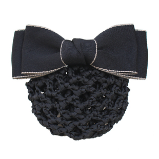 护士职业头花发网女绿色邮政空姐酒店粗细盘头发网兜简约头饰发饰