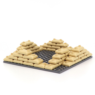 军事特种兵人仔武器包士兵沙袋掩体城市警察吃鸡配件积木益智玩具