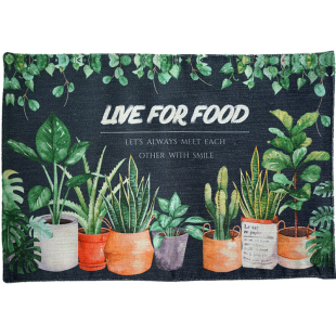Life for food 原创北欧复古棉麻植物餐垫 FINE LIVING好好吃饭