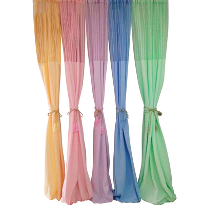 医用床位隔断帘L轨道窗帘布定制