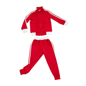 春秋装红色老师定制幼儿园园服