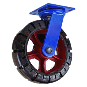超重型12寸橡胶万向轮（单个1吨）加重轮子工业活动轮8寸10寸齐全