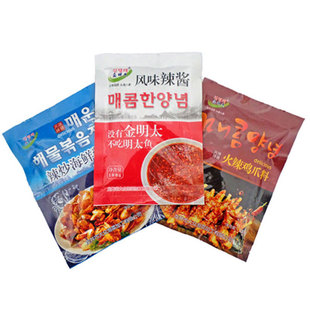 明太鱼蘸料酱料延边金明太风味辣酱朝鲜族蒸辣鱼火辣炒辣椒酱调料