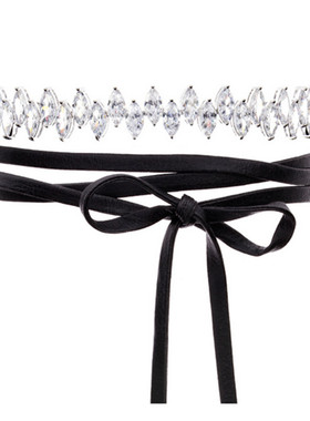 欧美饰品马眼锆石镶嵌百搭款项圈