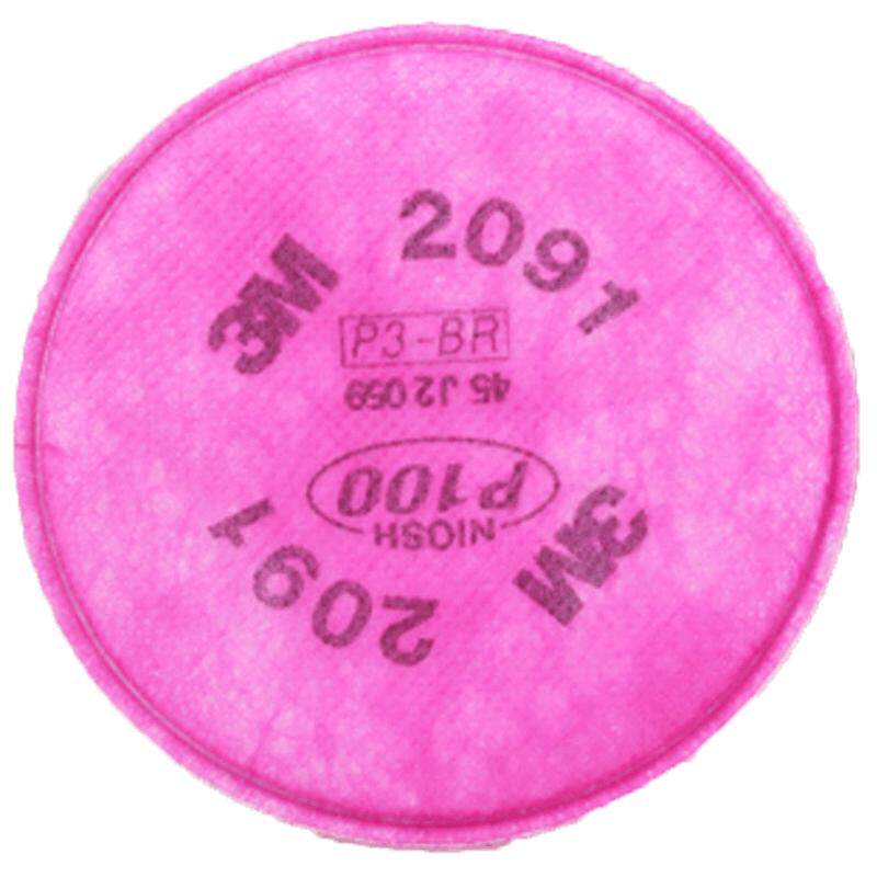 3m2091/2097滤棉6200防毒面具过滤棉P100防尘颗粒物焊烟玻璃纤维