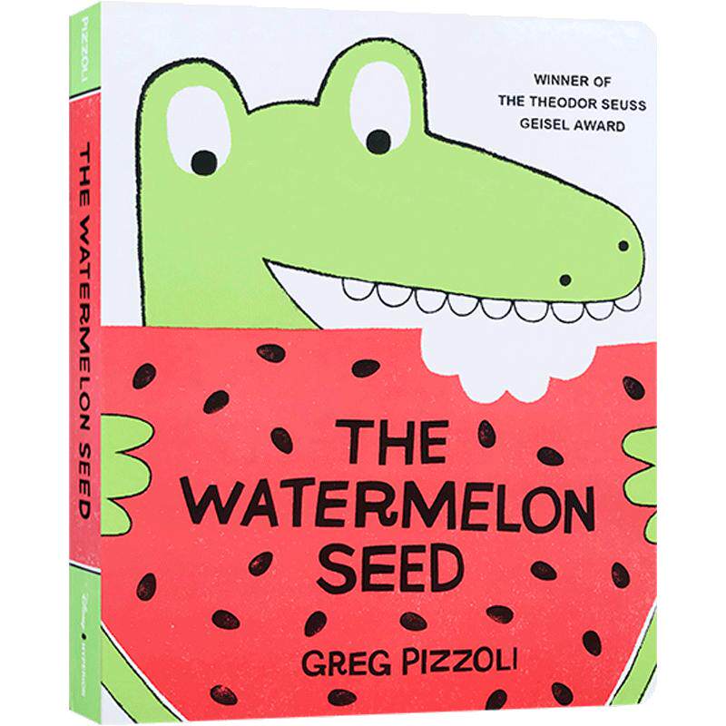 预售英文原版 The Watermelon Seed西瓜籽苏斯博士奖获奖绘本儿童趣味纸板书故事绘本0-3-6岁 幼儿启蒙亲子阅读图文书睡前晚安读物
