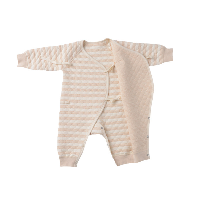 南极人新生儿衣服0-3月秋冬纯棉婴儿保暖连体衣宝宝蝴蝶哈衣爬服