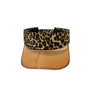 网红豹纹帽子潮人欧美鸭舌空顶帽女ins潮牌街头遮阳帽运动太阳帽