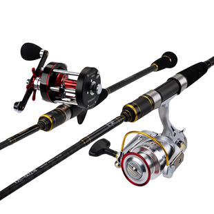 近海船钓竿慢摇铁板竿一节半海鲈路亚竿1.95米2.05米白果子竿船竿