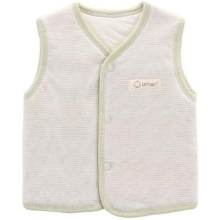 婴儿马甲秋冬季纯棉新生儿童男童马夹女童加厚保暖春秋宝宝小背心