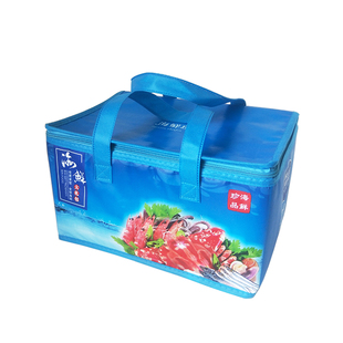 新品海鲜礼包保温袋冷藏包食品水产品保鲜包无纺布覆膜保冷袋定制