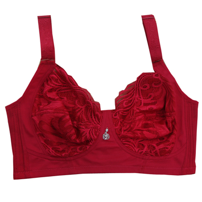 大码全罩杯无钢圈超薄聚拢款文胸