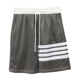 运动短裤男tb潮牌韩版夏宽松直筒外穿五分裤子休闲纯色透气5分裤