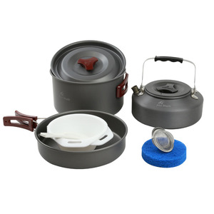火枫FMC-202/203/204/206户外野营套锅 铝合金炊具 锅具水壶套装