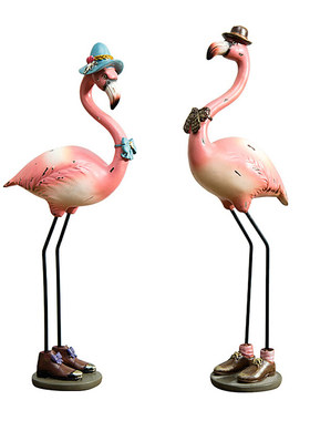 火烈鸟ins办公桌创意树脂摆件