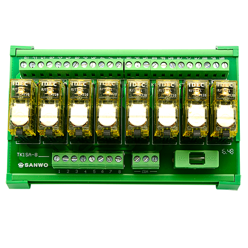 8路IDEC和泉继电器模组模块控制板放大板输出板交流TK1SA-8220V