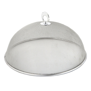 不锈钢厨房28cm小号防苍蝇蟑螂饭菜罩子菜盖圆形食物罩饭碗遮菜罩