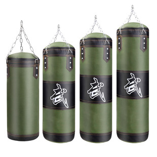 成人散打吊式拳击沙袋儿童武术搏击训练泰式帆布沙包家用健身器材