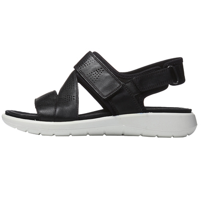 ECCO/爱步女鞋时尚魔术贴平底露趾柔酷5号夏季凉鞋218533