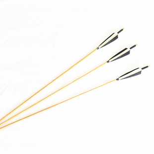 飞云居精品上漆真羽木箭真羽全绕线加强木杆箭传统弓箭美猎弓箭用