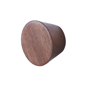 实木墙面挂钩黑胡桃木把手木钉装饰玄关卫生间衣帽钩收纳免钉打孔