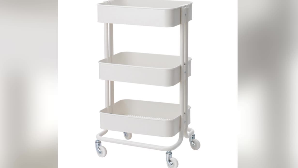 New Raskog Home Kitchen Bedroom Storage Steel Utility Cart New Raskog Home Kitchen Bedroom Storage Steel Utility Cart