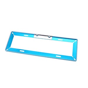 新交规汽车牌照边框装饰镁合金加厚铝架照通用品边号高档托盘改装