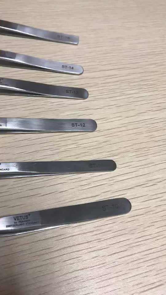 Blackhead Tweezer Contact Lens Stainless Steel Slant Tip