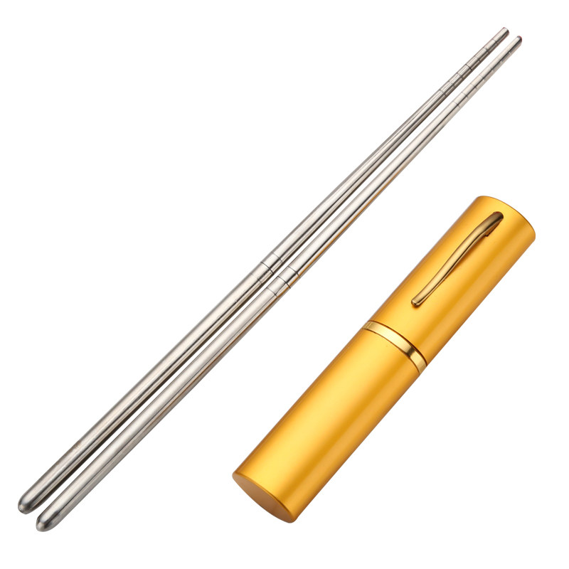 304不锈钢折叠筷免费刻字旅行餐具便携个性筷印图片定制LOGO包邮