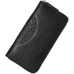 冷兽钱包男士长款真皮手包新款潮牌软皮夹手拿包牛皮拉链小手抓包