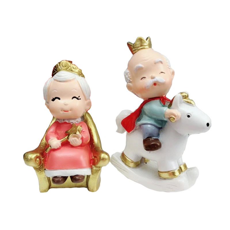 生日蛋糕装饰摆件老人金婚
