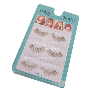 NK|包邮日系GAL系|欧美质感混血感|特调金棕橄榄色|浓密飞扬|三对