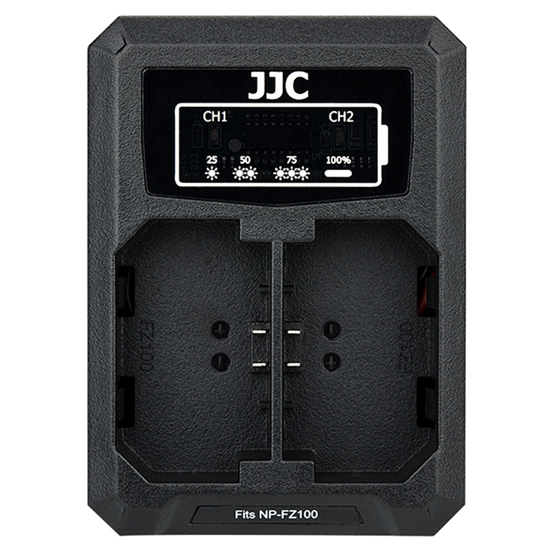 JJC适用于索尼FZ100充电器A1 A7C A7S3 A7M3 A7R3 A7R4 A9II相机
