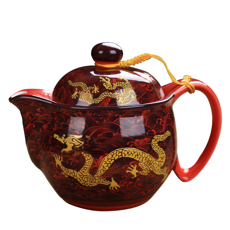 陶瓷瓷功夫防烫双层杯茶具包邮