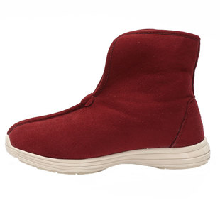 长立养生鞋北京故宫冬季厚底加绒防滑保暖男士女士棉鞋雪地靴