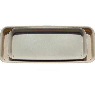 加厚树脂长方形园艺底托仿陶瓷室内阳台接水托盘多肉塑料花盆底座