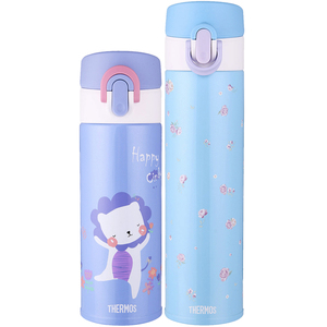 THERMOS 膳魔师不锈钢保温直饮杯 LION亲子套装JNI-303L+JNI-403M