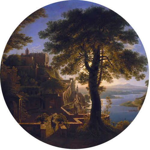 风景油画高清装饰画芯图库ps临摹手绘素材图片古典名家山水绘画
