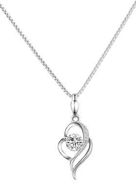 纯银吊坠饰品生日礼物锁骨链