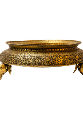 进口手工聚宝盆高档摆件礼物