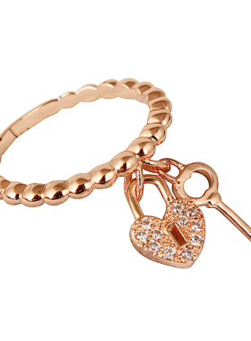 时尚甜美流苏戒指女可爱微镶尾戒