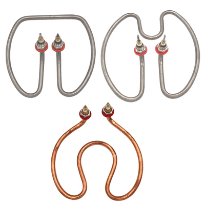 电开水桶加热管不锈钢圆形烧水电热管2/3KW开水器电热棒220V2.5KW