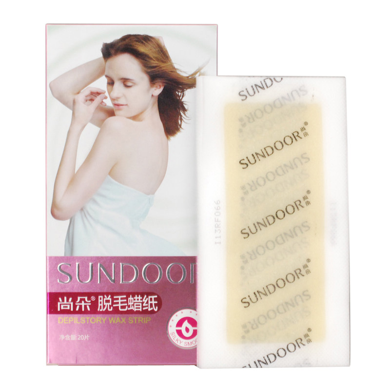 尚朵sundoor脱毛蜡纸20除毛凝胶