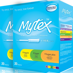 mytex 德国卫生棉条导管式少女款隐形内置卫生巾女月经棉条棒20支