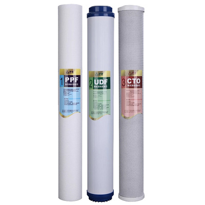 净健净水器滤芯通用全套前三级20寸商用过滤颗粒压缩活性炭PPF棉
