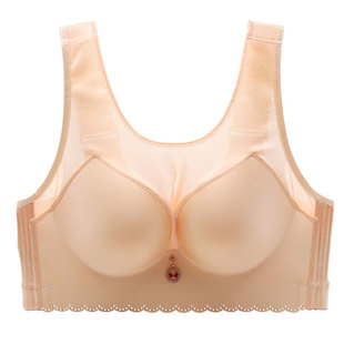 超薄大码文胸夏胖mm200聚拢性感女士内衣透明舒适调整型全罩杯D