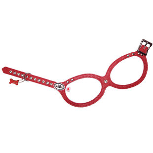 【红色】BuddyBelts加拿大bb胸背宠物真皮背心式牵引柴犬猫狗通用