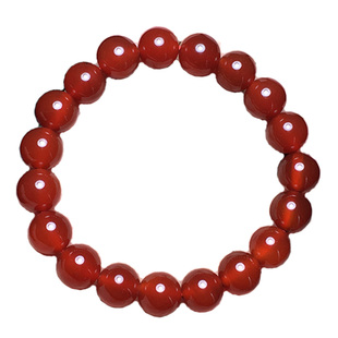 天然水晶绿玛瑙红玛瑙手链6A级水润牛血红女男款佛珠手串108颗