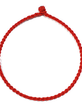 本命年粗细男女情侣红绳手链脚链